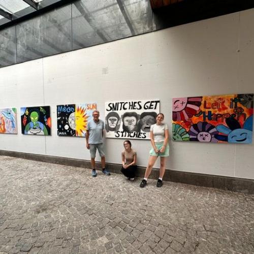 Kreativ-Projekt Durchgang Schule