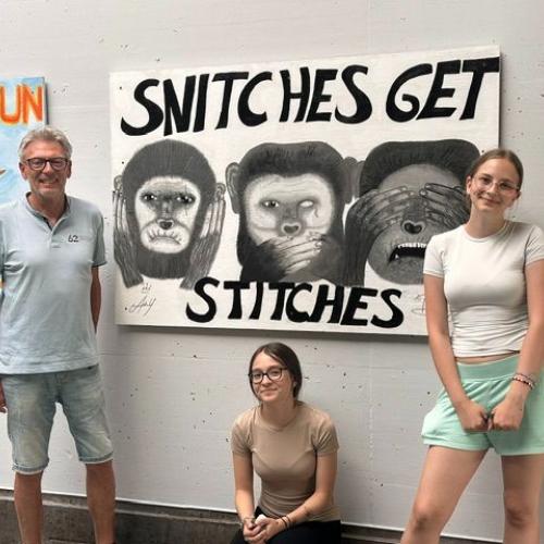 Kreativ-Projekt Durchgang Schule