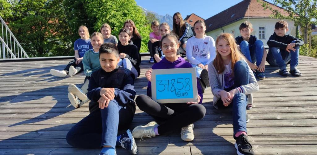 Übergabe des Spendenbetrages